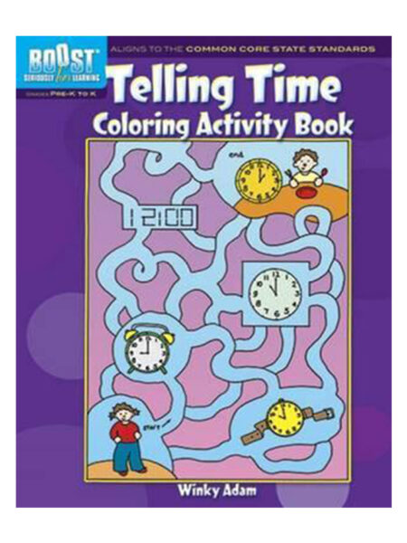 TELLING TIME -COLORING ACTIVITY BOOK-