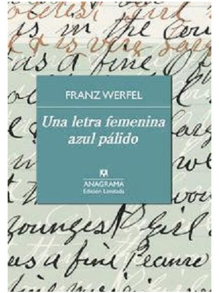 UNA LETRA FEMENINA AZUL PÁLIDO -TD-
