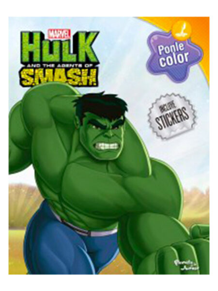 HULK AND THE AGENTS OF SMASH.  INCLUYE STICKERS -PÓNLE COLOR-