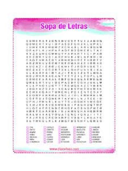 SOPAS DE LETRAS APA