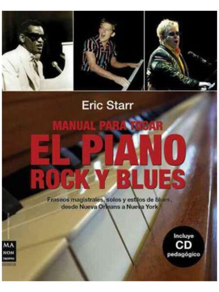 MANUAL PARA TOCAR EL PIANO -ROCK Y BLUES- INCLUYE CD