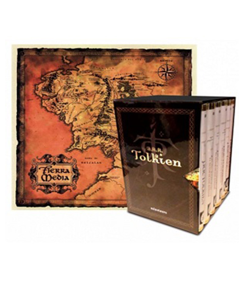 ESTUCHE TOLKIEN -6 VOLÚMENES + MAPA + POSTALES-