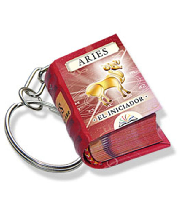 ARIES -EL INICIADOR- LLAVERO -MINIBOOKS-