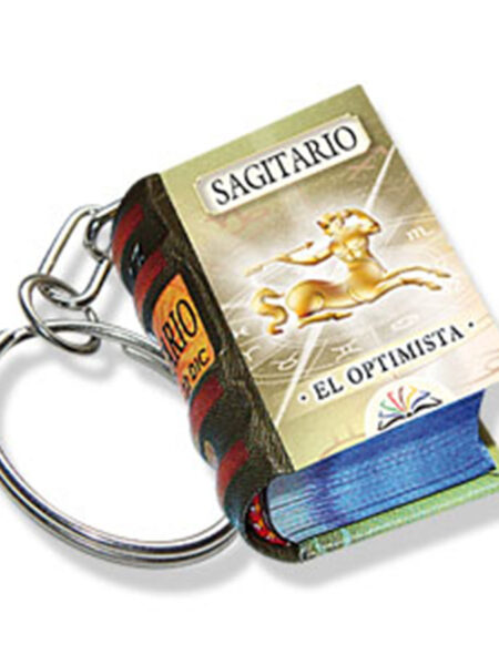 SAGITARIO -EL OPTIMISTA- LLAVERO -MINIBOOKS-