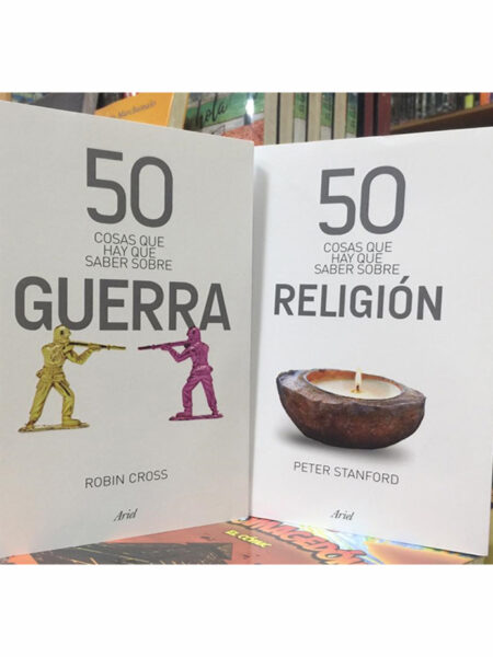 PACK  50 COSAS QUE HAY QUE SABER 2 TOMOS -SOBRE LA GUERRA / SOBRE RELIGIÓN
