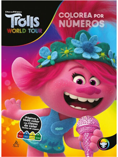 TROLLS WORLD TOUR -COLOREA CON NÚMEROS-