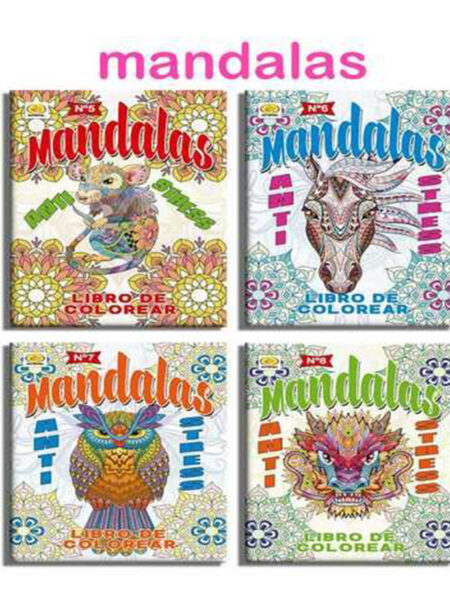 MANDÁLAS - ANIMALES VARIOS DISEÑOS 21X29.7 96 PG