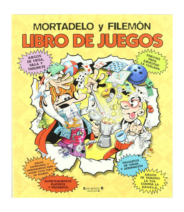 MORTADELO Y FILEMON LIBRO DE JUEGOS