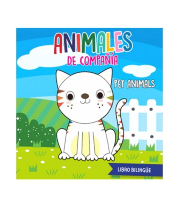 ANIMALES DE COMPAÑIA - PET ANIMALES -LIBRO BILINGUE DE BAÑO-