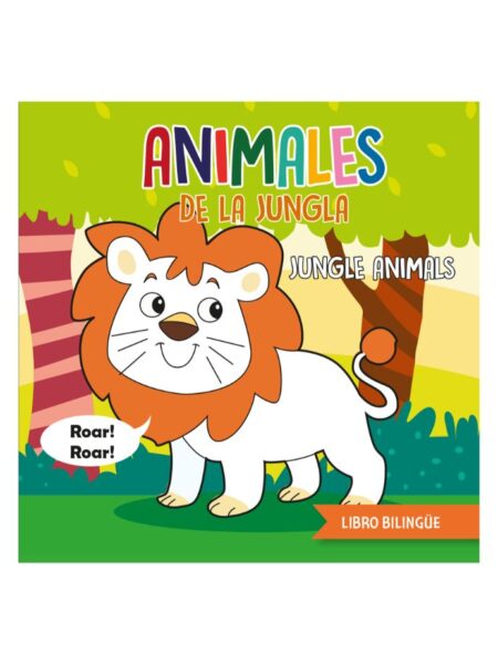 ANIMALES DE LA JUNGLA - JUNGLE ANIMALS -LIBRO BILINGUE DE BAÑO-