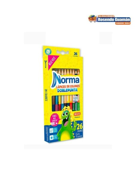 LAPIZ X 13 CLRS NORMA DOBLE PUNTA
