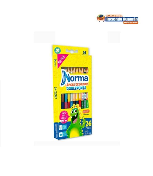 LAPIZ X 13 CLRS NORMA DOBLE PUNTA