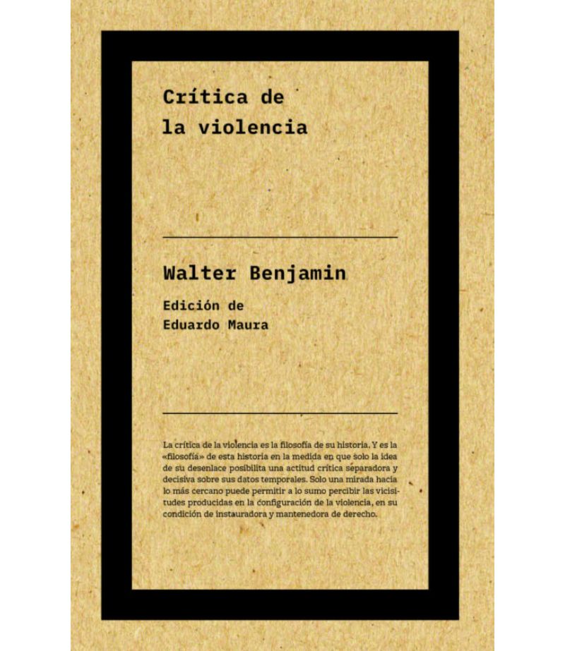 CRITICA DE LA VIOLENCIA