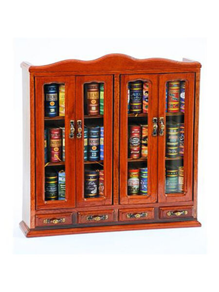 SOPORTE DE 36 MINILIBROS CON TIRADORES -LUJO-MINIBOOKS