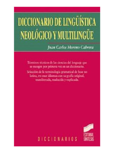 DICCIONARIO DE LINGÜÍSTICA NEOLÓGICO Y MULTILINGÜE