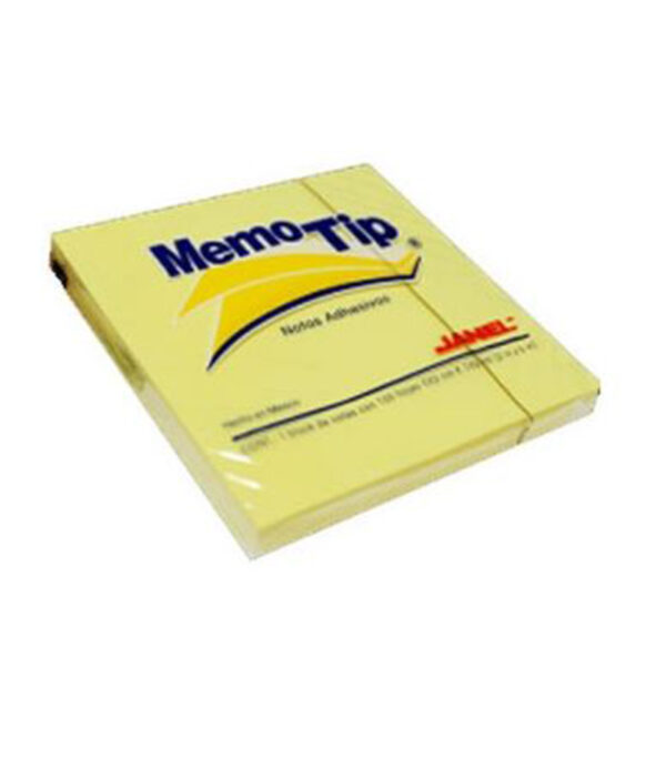 NOTAS ADHESIVAS MEMOTIP AMARILLO 3 X 4