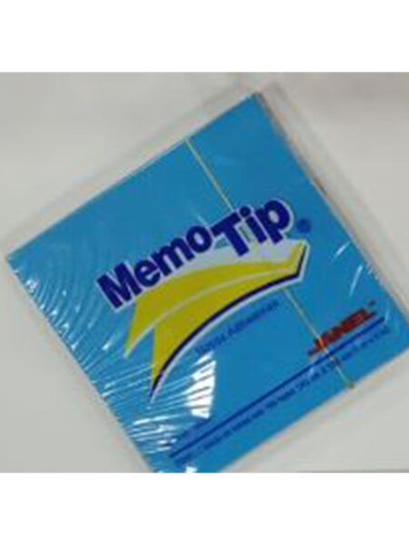 NOTAS ADHESIVAS MEMOTIP CELESTE 3 X 3