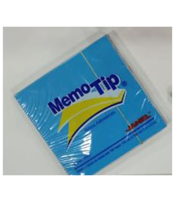NOTAS ADHESIVAS MEMOTIP CELESTE 3 X 3