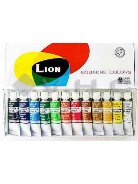 TEMPERA X 12 COLORES  LION GRANDE REF. WC12/2