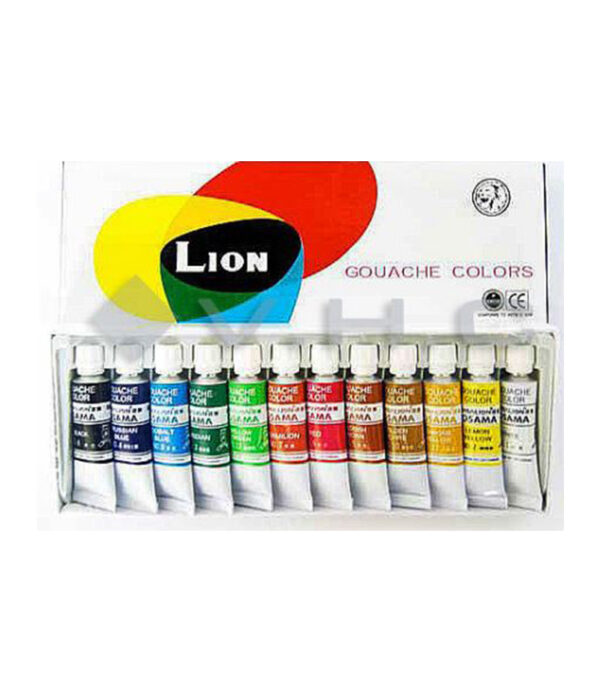 TEMPERA X 12 COLORES  LION GRANDE REF. WC12/2