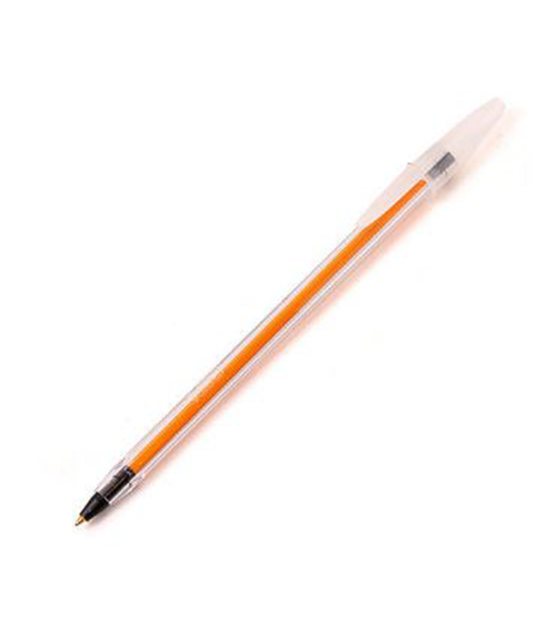 Boligrafo Bic Naranja Fino Negro.