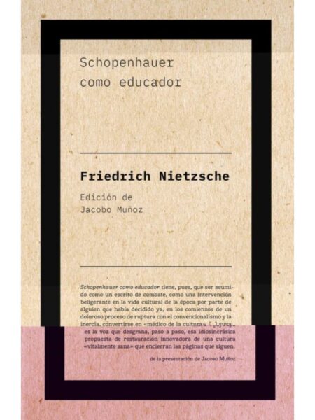 SCHOPENHAUER COMO EDUCADOR