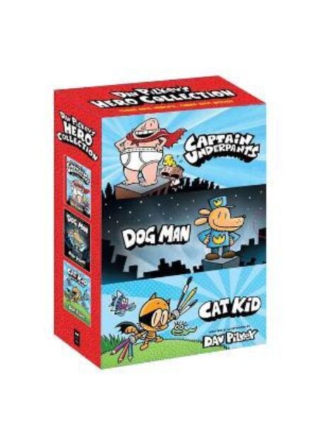DAV PILKEY´S HERO COLLECTION -CAPTAIN UNDERPANTS 1, DOG MAN 1, CAT KID COMIC CLUB 1-