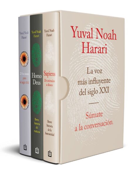 YUVAL NOAH HARARI -ESTUCHE- 21 LECCIONES PARA EL SIGLO XXI, HOMO DEUS Y SAPIENS