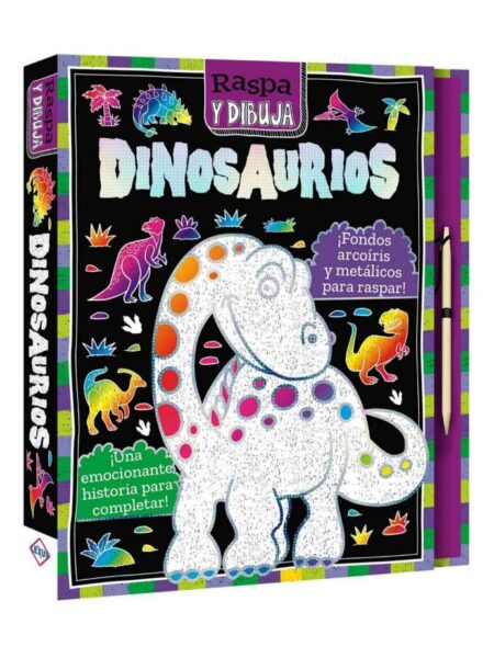 DINOSAURIOS -RASPA Y DIBUJA-