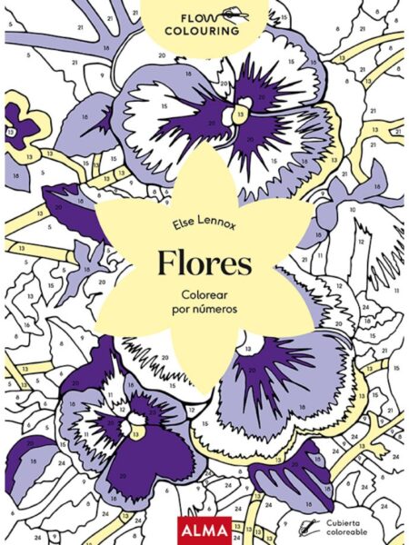COLOREAR POR NÚMERO FLORES