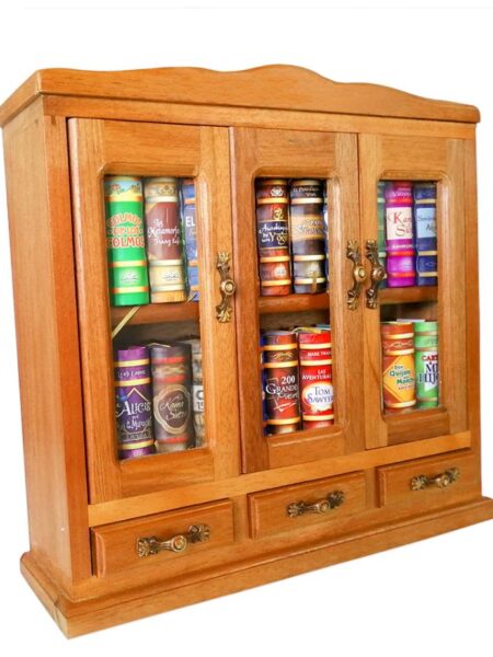 SOPORTE DE 22 MINILIBROS CON TIRADERAS LUJO -MINIBOOKS-