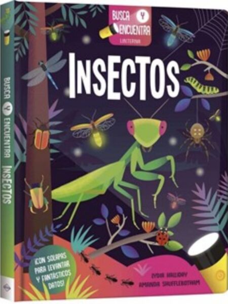 INSECTOS BUSCA Y ENCUENTRA -LINTERNA Y SOLAPAS-