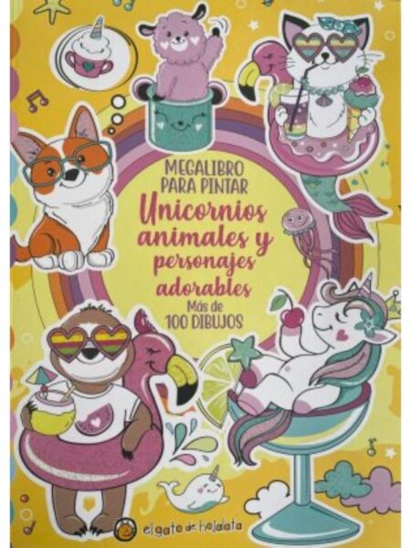 MAGALIBRO PARA PINTAR UNICORNIOS ANIMALES Y PERSONAJES ADORABLES