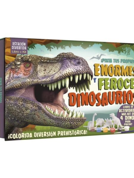 PINTA ENORMES Y FEROCES DINOSAURIOS