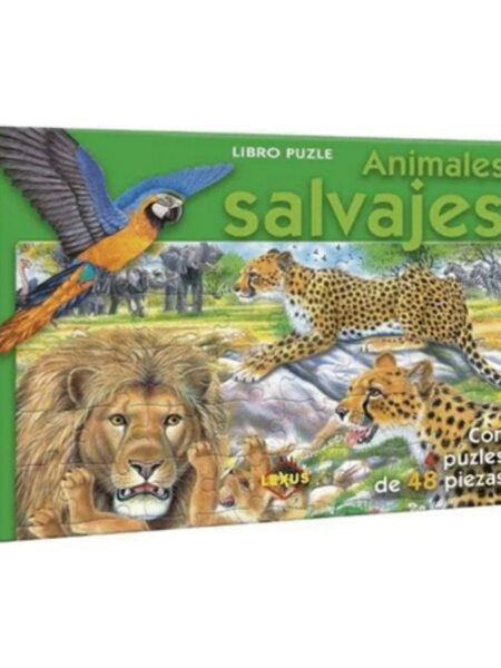 ANIMALES SALVAJES LIBRO PUZLE