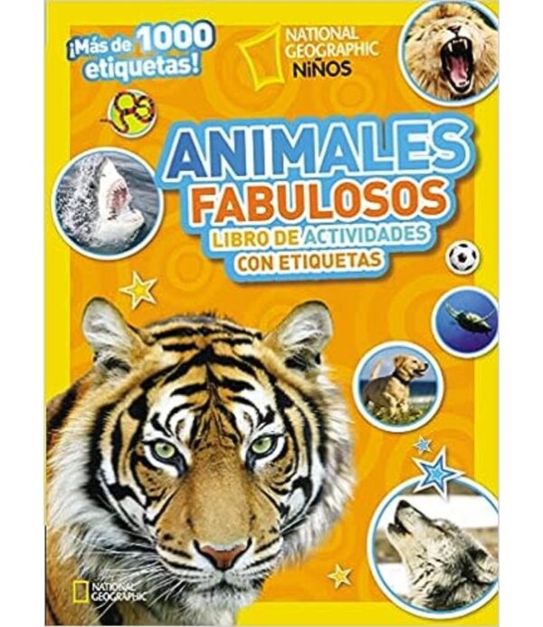 ANIMALES FABULOSOS LIBRO DE ACTIVIDADES CON ETIQUETAS