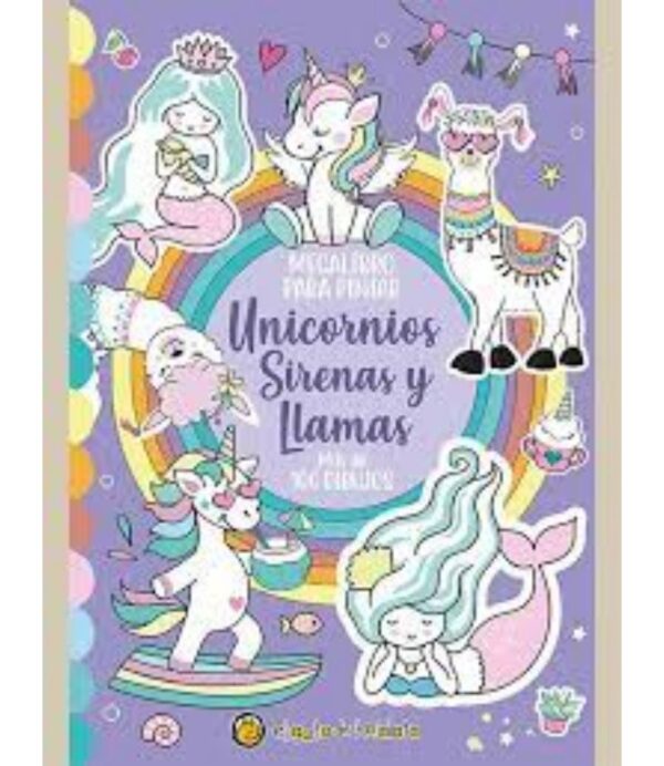 MEGALIBRO PARA PINTAR UNICORNIOS SIRENAS Y LLAMA