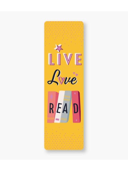 MARCAPÁGINAS LITERARO -LIVE, LOVE, READ-