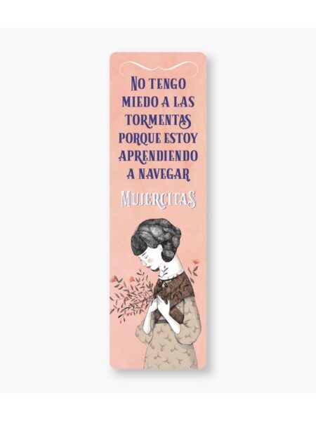 MARCAPÁGINAS LITERARIO -NO TENGO MIEDO A LAS TORMENTAS-