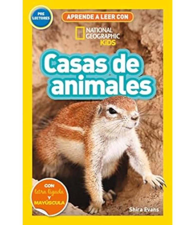 APRENDE A LEER CON NATIONAL GEOGRAPHIC -CASAS DE ANIMALES- PRE LECTORES