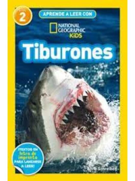 APRENDE A LEER CON NATIONAL GEOGRAPHIC -TIBURONES- NIVEL 2