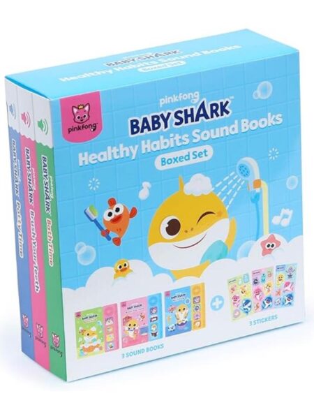 BABY SHARK HEALTHY HABITS SOUND BOOKS -SET X 3-