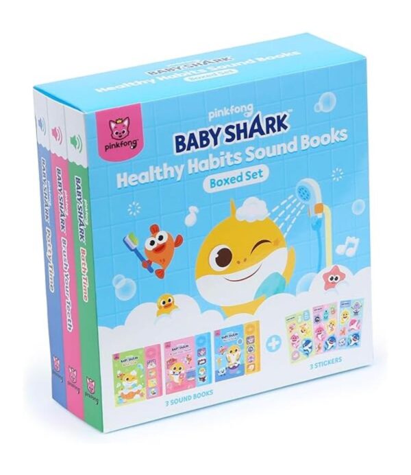 BABY SHARK HEALTHY HABITS SOUND BOOKS -SET X 3-