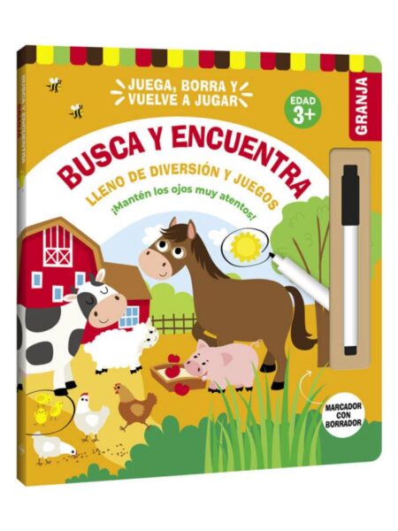 GRANJA BUSCA Y ENCUENTRA -MARCADOR CON BORRADOR-