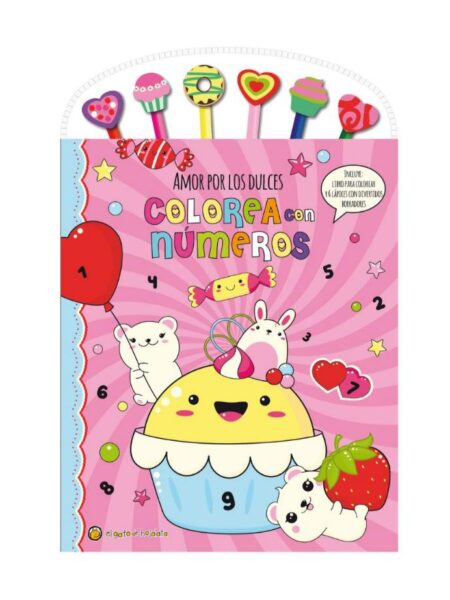 AMOR POR LOS DULCES -COLOREA CON NÚMEROS-