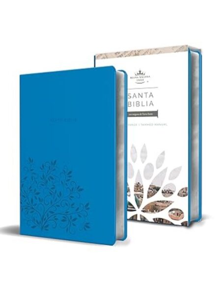 BIBLIA RVR 1960  SIMIL PIEL AZUL
