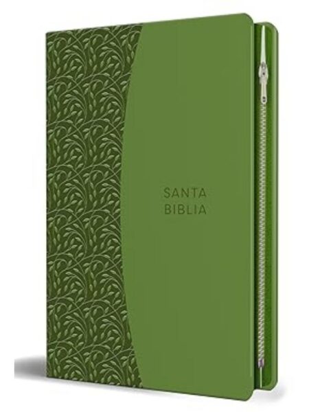 BIBLIA RVR 1960  VERDE CREMALLERA