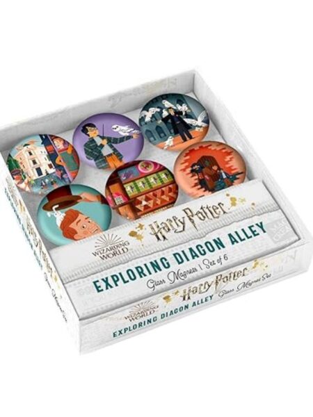 HARRY POTTER, EXPLORING DIAGON ALLEY GLASS MAGNET SET