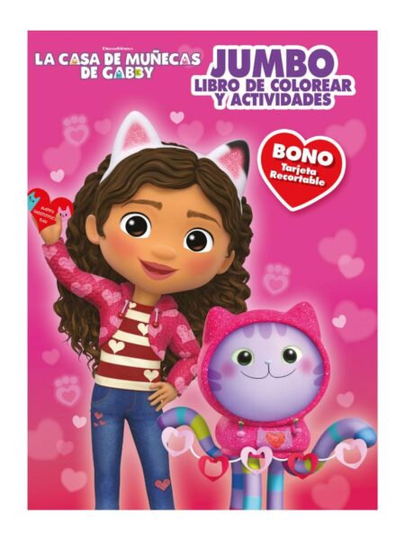 CASA DE MUÑECAS E GABBY, LA -JUMBO LIBRO DE COLOREAR Y ACTIVIDADES-