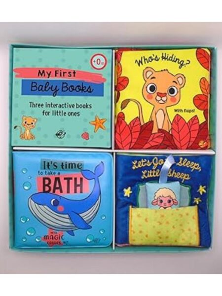 MY FIRST BABY BOOKS - THREE INTERACTIVE BOOKS FOR LITTLE ONE